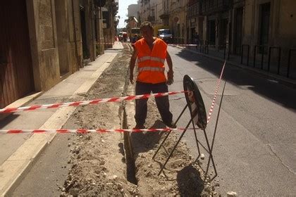 Terlizzi Lavori Fibra Ottica Ancora Un Tubo Del Gas Tranciato