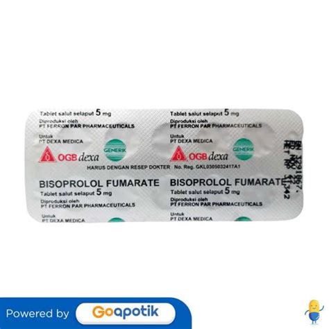 Jual Bisoprolol Ogb Dexa Medica Mg Strip Tablet Di Seller Apotek