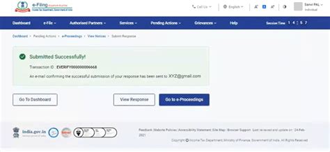 E Proceedings User Manual Income Tax Department