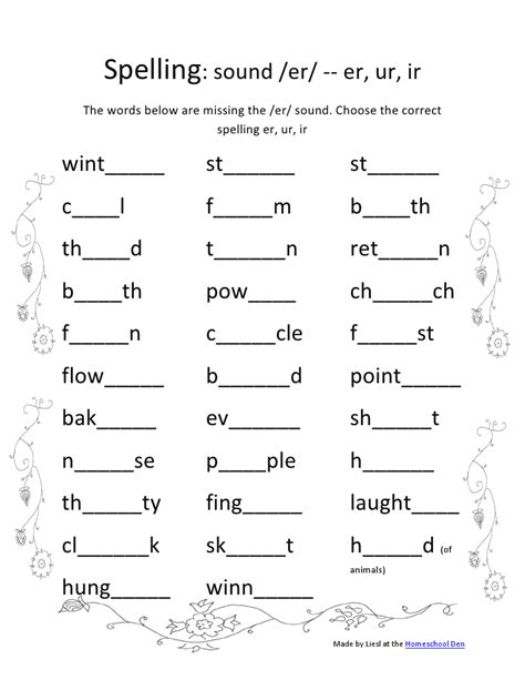 Grade 5 Phonics Worksheets