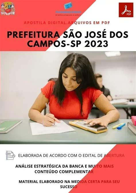 Provimento Efetivo Concursos Apostila Pref S O Jos Dos Campos Sp