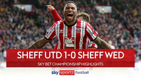 Sheffield United 1 0 Sheffield Wednesday Championship Highlights