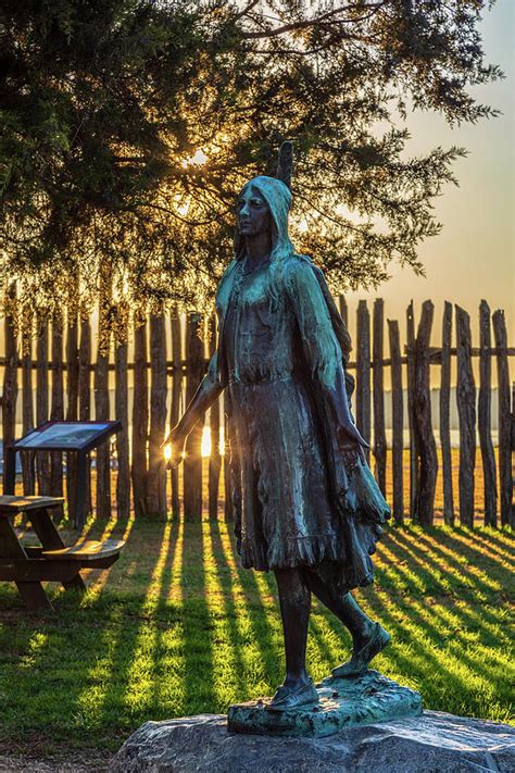 Statue of Pocahontas at Jamestown Virginia Photograph by Lara Morrison ...