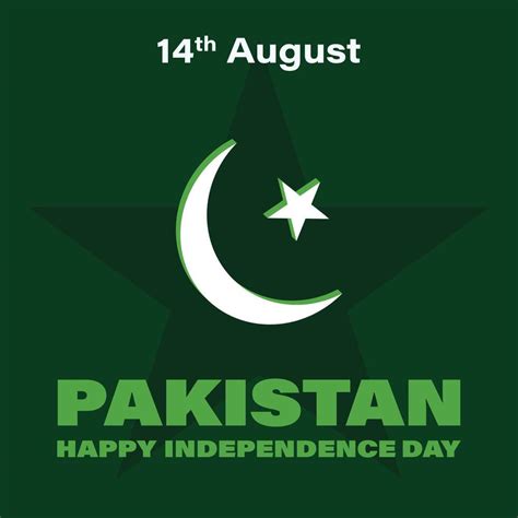 Happy Independence Day Pakistan Abstract Illustration Poster Banner