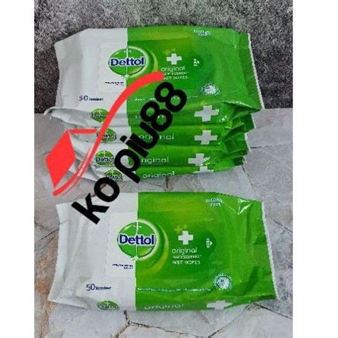 Jual Dettol Tissue Basah Anti Bakteri Wet Wipes Lbr Gr Shopee