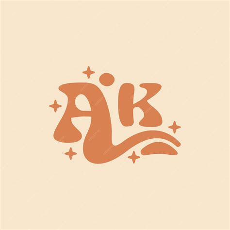 Premium Vector Letter Ak Elegant Wedding Alphabet Typography Luxury