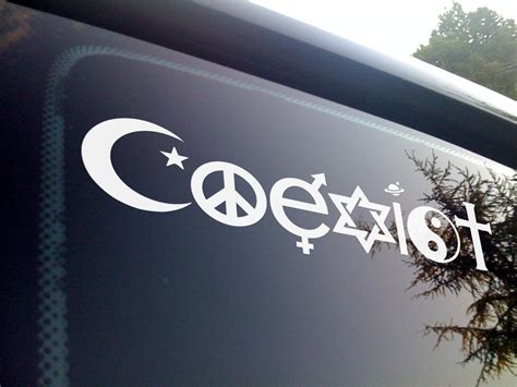 Amazon Coexist Black Inspirational Bumper Sticker Bumper