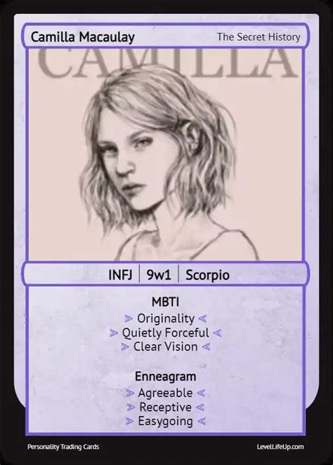 Camilla Macaulay Enneagram Mbti Personality Type Level Life Up