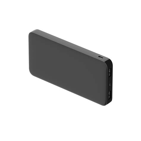 Внешний аккумулятор Polus, 10000 Mah, софт-тач покрытие, черный купить ...