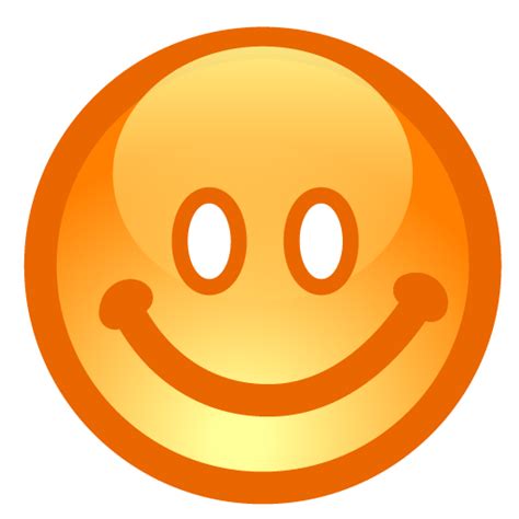 Orange Emoticon Facial Expression Smile Yellow Circle Smiley Icon