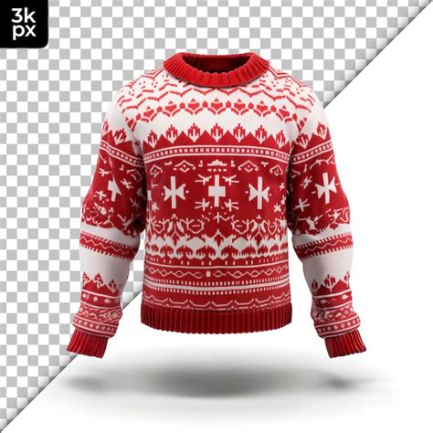 Premium Psd Christmas Sweater Isolated On Transparent Background