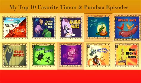 Top 10 Best Timon and Pumbaa Episodes by Rm1993 on DeviantArt