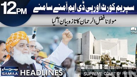 Maulana Fazal Ur Rehman Makes Big Statement Headlines Pm