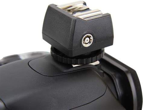 JJC JSC Hot Shoe Flash Adapter With PC Sync Socket Mm Phone Jack