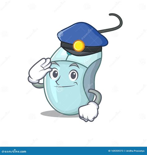 Mascot Police Law Enforcement Officer Profile Avatar Cartoon Vector