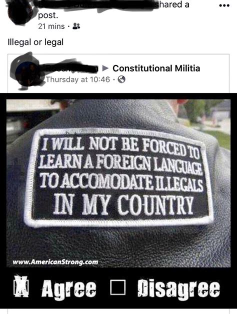 My Aunt On Illegal Or Legal Immigration R Insanepeoplefacebook