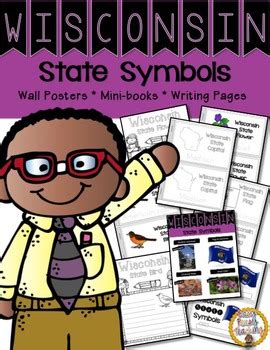 Wisconsin State Symbols Notebook by Easy Peasy Teaching | TPT