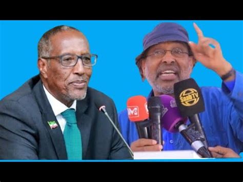 Prof Axmed Ismaaciil Samatar Oo Gabiley Ka Hanjabey Youtube