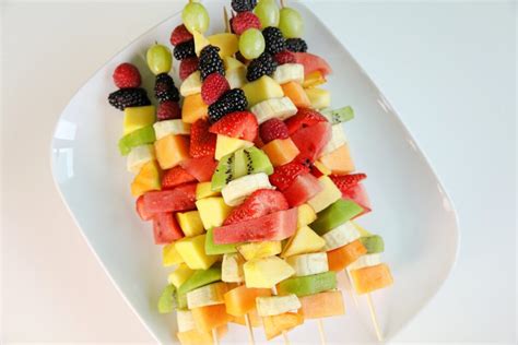 Rainbow Fruit Skewers - An Easy And Healthy Homemade Snack