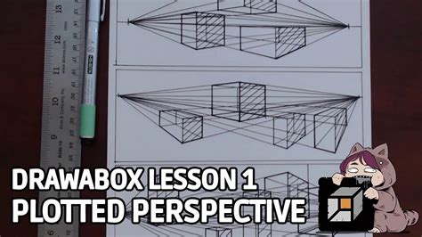 Drawabox Lesson 1 Exercise 7 Plotted Perspective Youtube