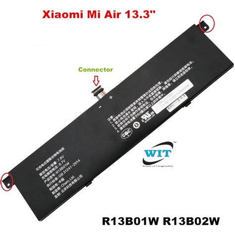 Laptop Battery R13B01W R13B02W for Xiaomi Mi Air 13.3" Series Model ...
