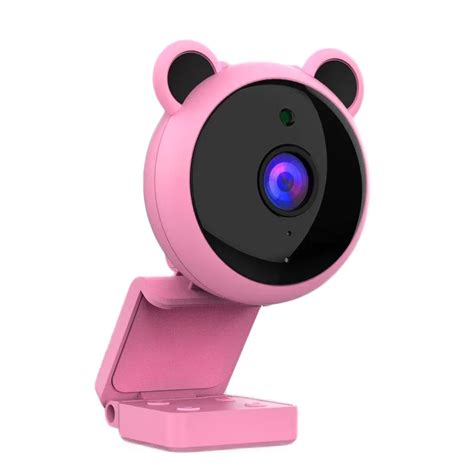 Full HD Pink Webcam 1080P HD Camera USB Webcam Focus Night Vision