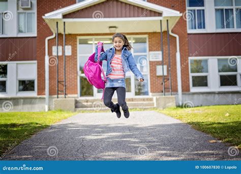 Elementary Student Going Back To School Stock Photo - Image of ...