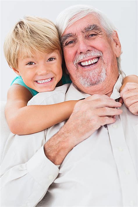 Portrait Of Grandfather And Grandson