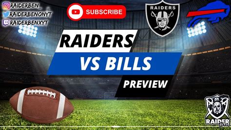 Game Preview Thursday Raiders Vs Bills Week 2 Youtube