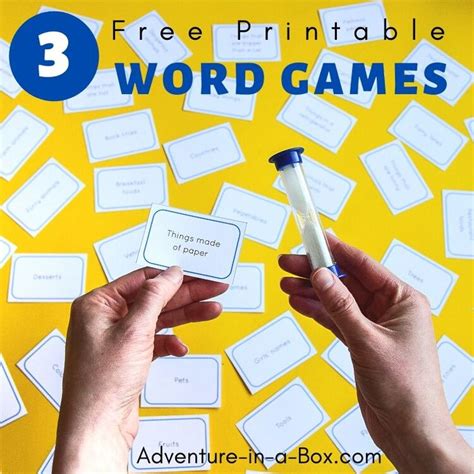 3 Free Printable Word Games | Printable word games, Word games, Card ...