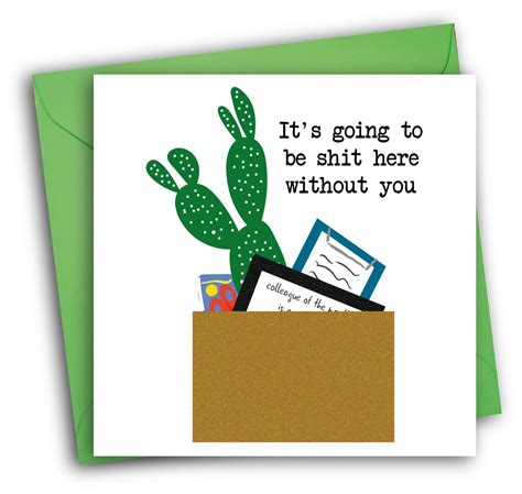 Sorry You Re Leaving Card New Job Funny Greetings Card Etsy Uk