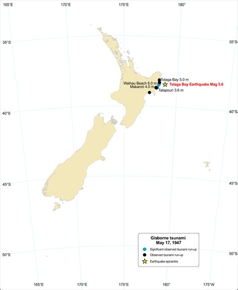 GeoNet: M 6.9 Gisborne, Sat May 17 1947