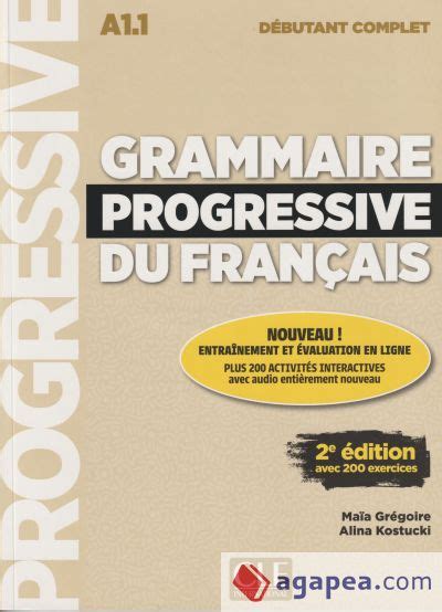 Grammaire Progressive Du Francais Niveau Debutant Complet A