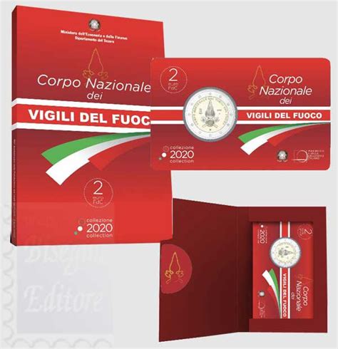 2020 Coincard Ufficiale BU 2 Euro Italia 80 Ann Fondazione