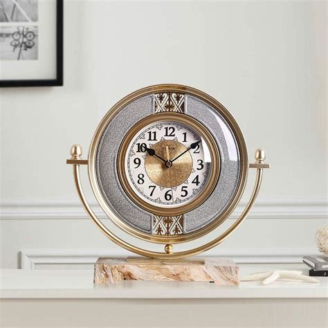 Amazon De Clock Vintage Tischuhr Tischuhren For Wohnzimmer Dekoration