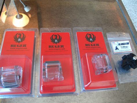 3 Pack Ruger CLEAR Magazines .22lr Mags Pouch Alangator Trimag 10/22 10 22 10RD - Slade Street ...