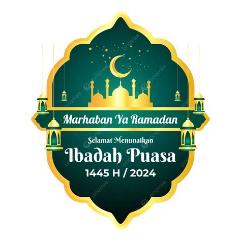 Selamat Berpuasa Ramadhan 1445 H Tahun 2024 Dengan Bingkai Islami