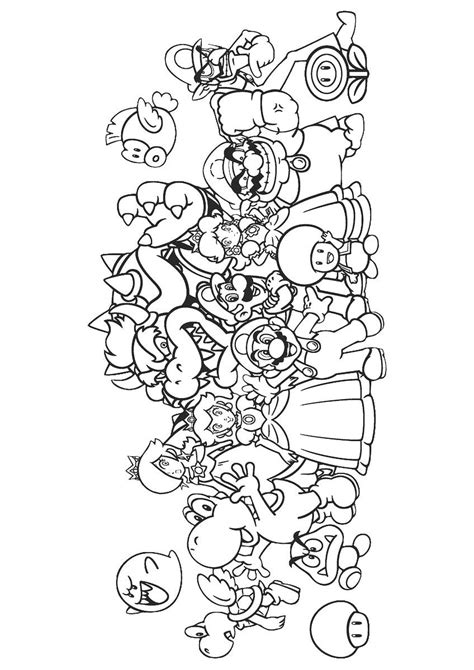 Free Printable Super Mario Pdf Coloring Page Artofit