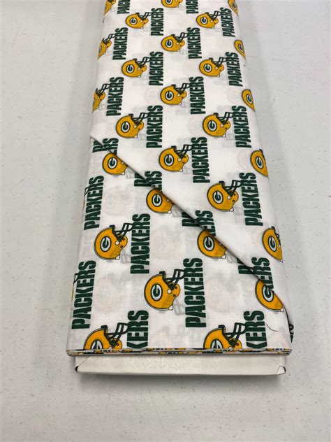 12 Yard Increments Of Green Bay Packer Fabric 1026w Etsy