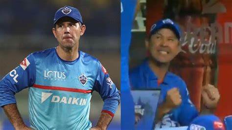 Ipl 2020 Watch Ricky Ponting Enthusiastically Celebrates Dcs