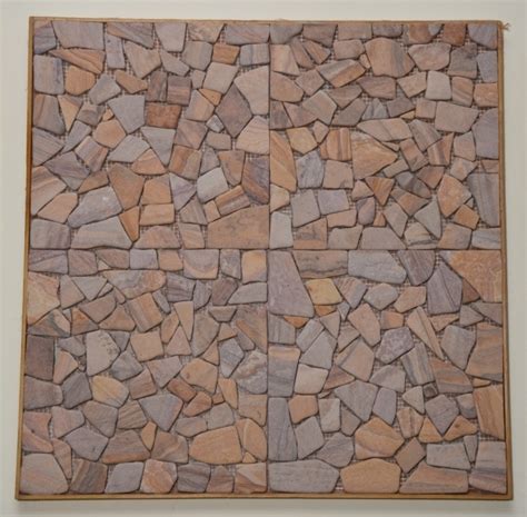 Natural Stone Rainbow Crazy Sandstone Mosaic For Wall Tile Thickness