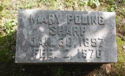 Mary Poling Sharp M Morial Find A Grave