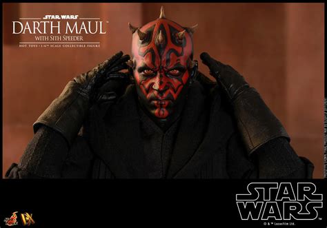 Hot Toys DX 17 Star Wars I The Phantom Menace Darth Maul W Sith Speeder Hot Toys Complete