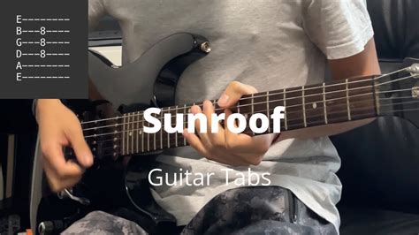 Sunroof By Nicky Youre And Dazy Guitar Tabs YouTube