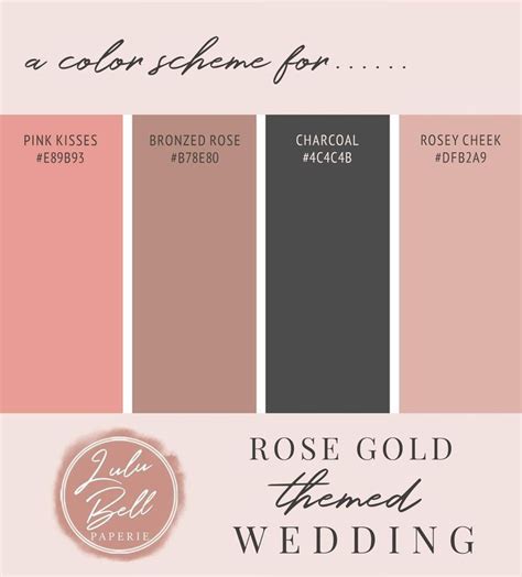 Paleta De Cores Rosê - Paleta De Cores Rose Gold Canva