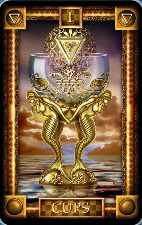 Ace Of Cups Card From Tarot Of Dreams Deck Tarot Cards Art Cups