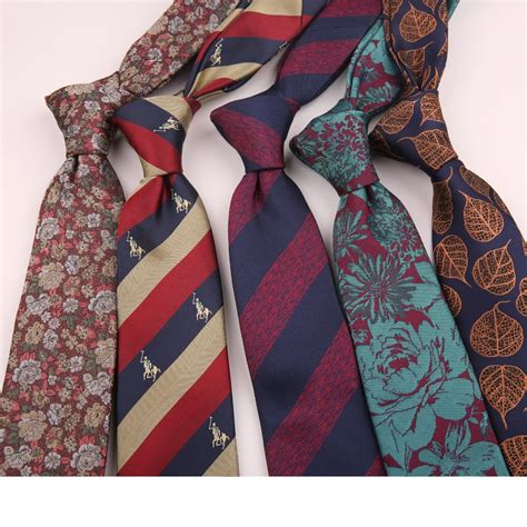 Linbaiway Cm Men S Paisley Floral Ties For Men Handmade Polyester