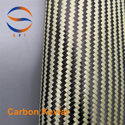 Twill Weave Customized Aramid Fiber Carbon Fiber Hybrid Cloth China