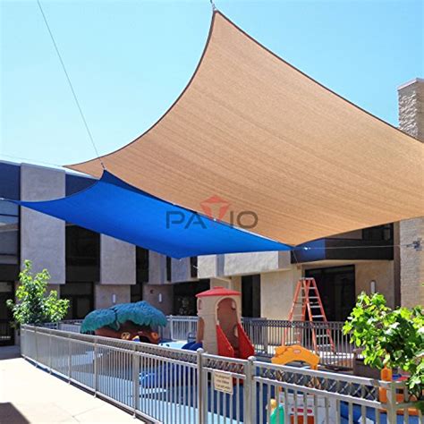 Patio Paradise 8 X 12 Blue Sun Shade Sail Rectangle Canopy