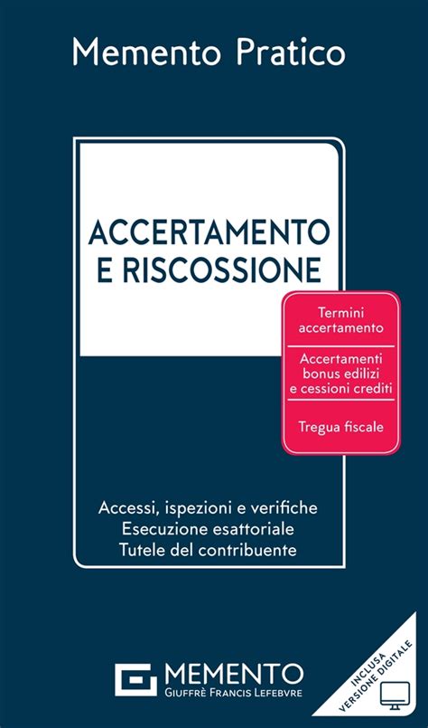 Memento Accertamento E Riscossione Libreria Quaglia